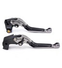 006 Titanium Motorcycle Cnc Adjustable Folding Extending Brake Clutch Levers Black For Honda Cbr650F Cb650F 2014 2015